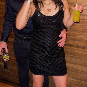 Guess Sparkly Black Dress